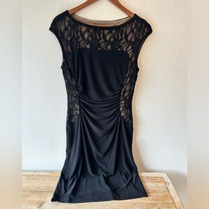 Lauren Ralph Lauren Black Dress With Lace and some Sparkle Size 10